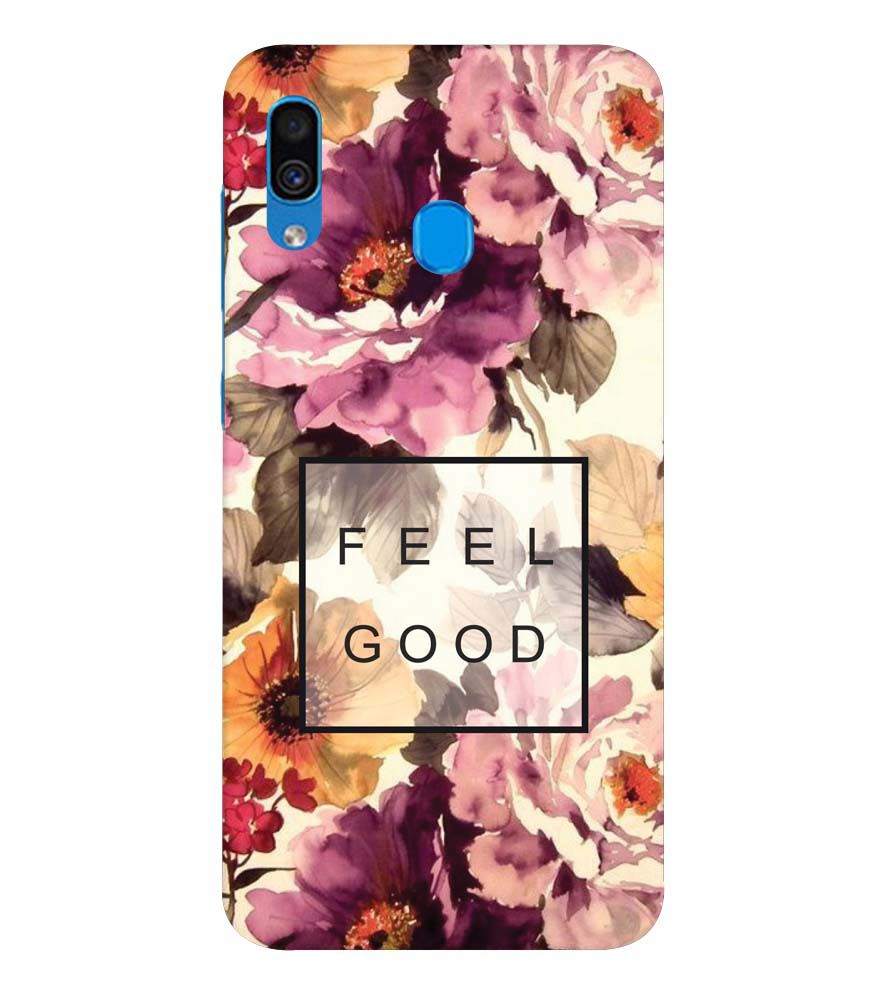 PS1324-Feel Good Flowers Back Cover for Samsung Galaxy A20