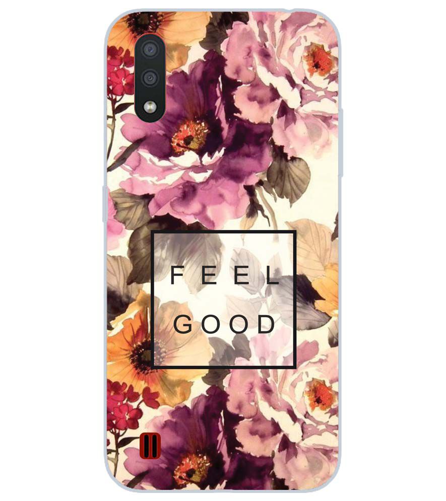 PS1324-Feel Good Flowers Back Cover for Samsung Galaxy M01