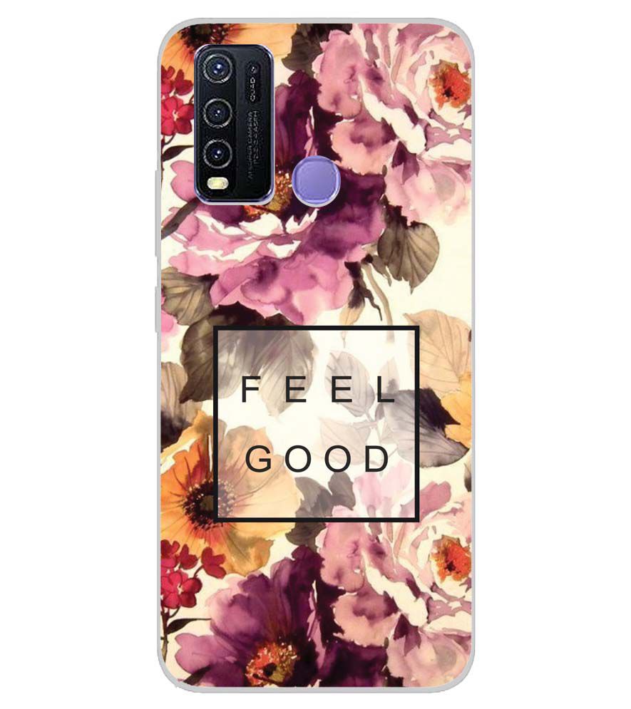 PS1324-Feel Good Flowers Back Cover for Vivo Y50