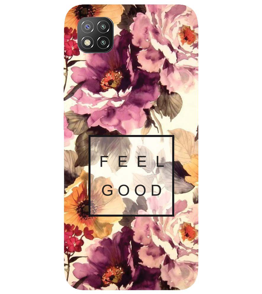 PS1324-Feel Good Flowers Back Cover for Xiaomi Poco C3