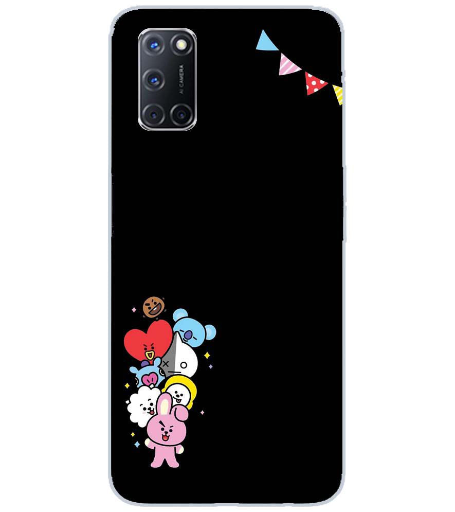 PS1325-Animals Brigade Back Cover for Oppo A52
