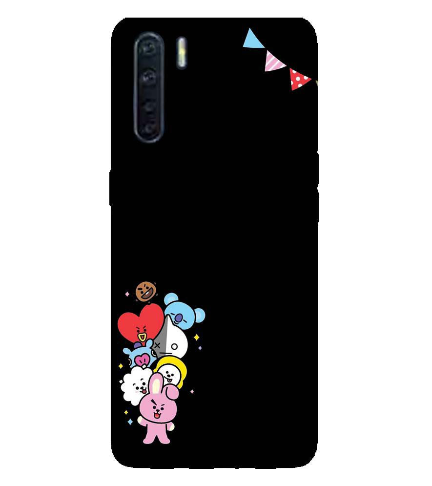 PS1325-Animals Brigade Back Cover for Oppo A91