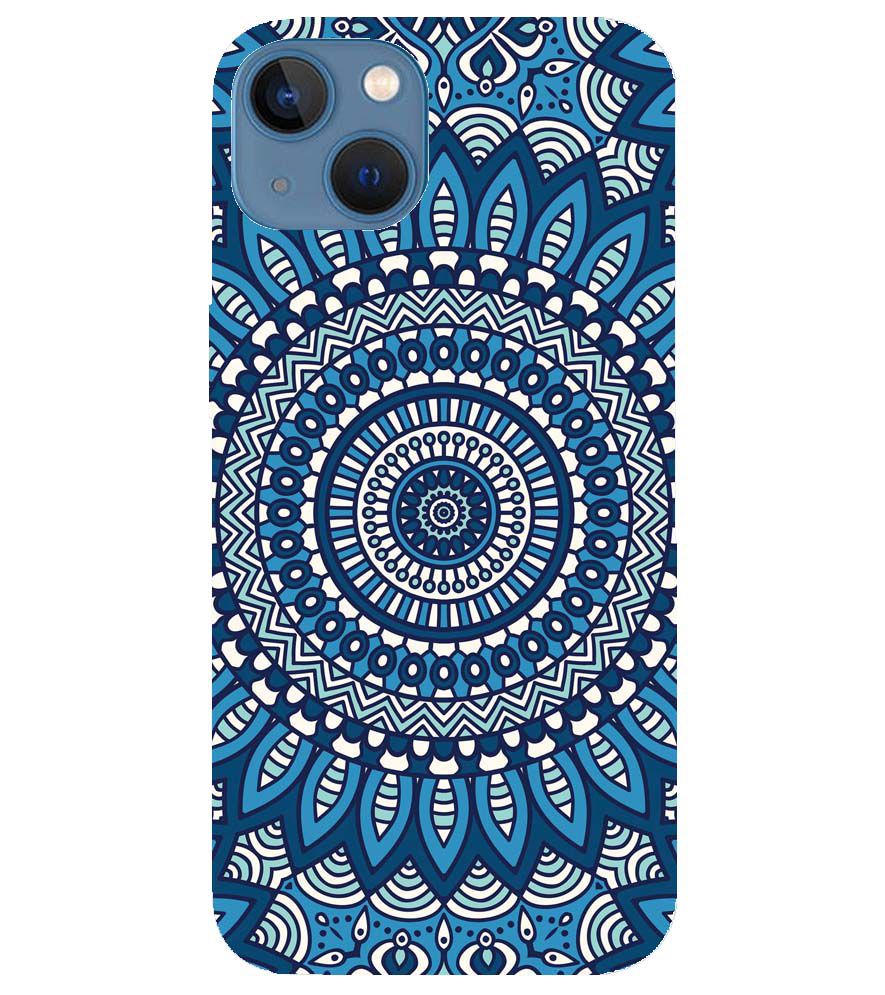 PS1327-Blue Mandala Design Back Cover for Apple iPhone 13