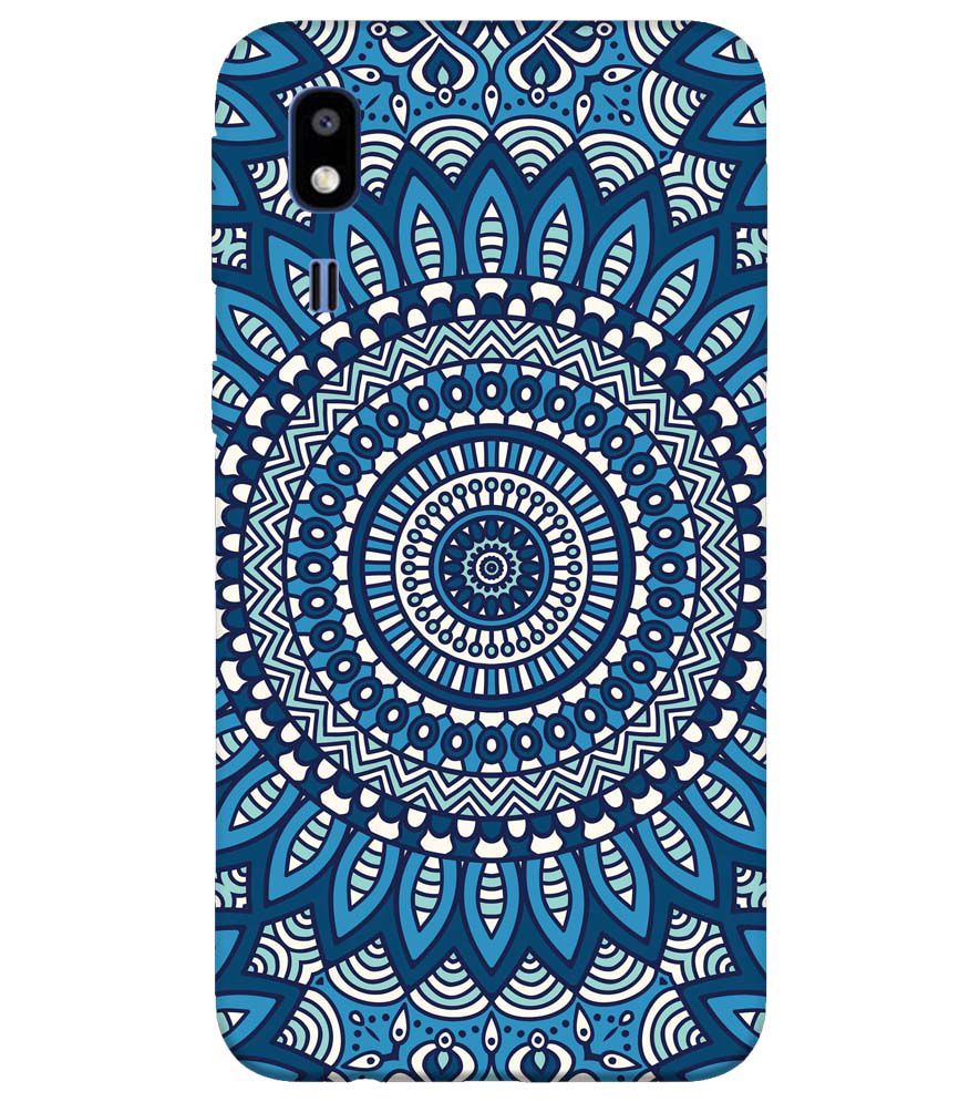 PS1327-Blue Mandala Design Back Cover for Samsung Galaxy A2 Core
