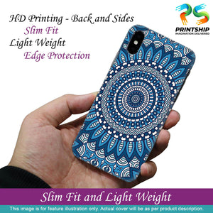 PS1327-Blue Mandala Design Back Cover for Samsung Galaxy M51-Image2