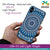 PS1327-Blue Mandala Design Back Cover for Vivo Y20i