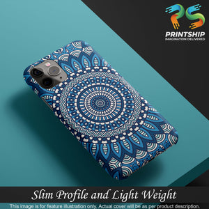 PS1327-Blue Mandala Design Back Cover for vivo X50 Pro-Image4