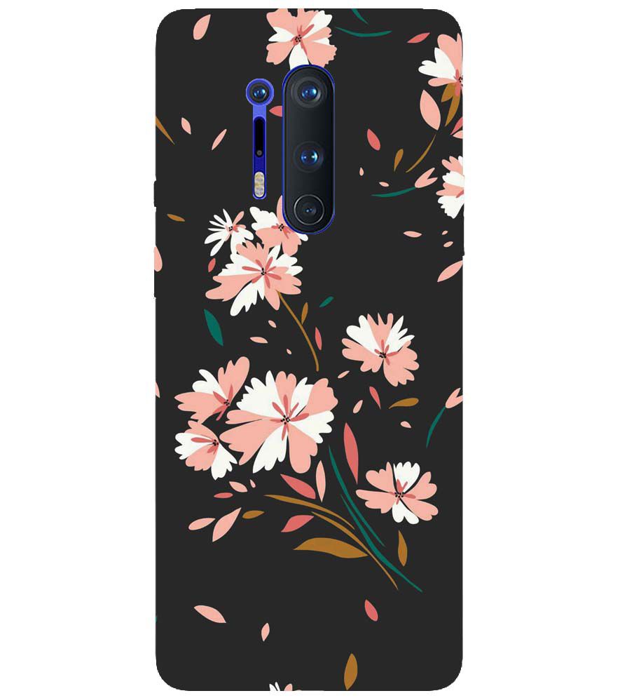 PS1328-Flower Pattern Back Cover for OnePlus 8 Pro