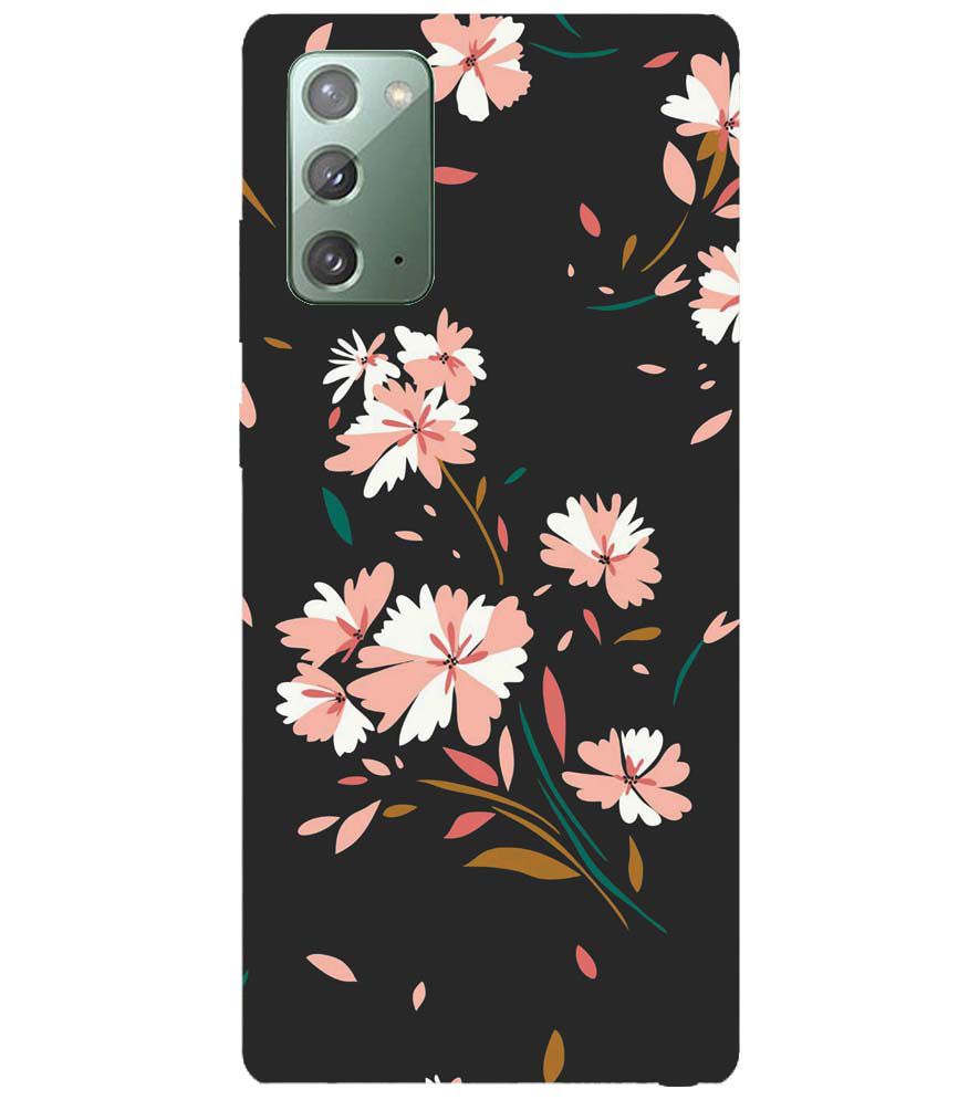 PS1328-Flower Pattern Back Cover for Samsung Galaxy Note20