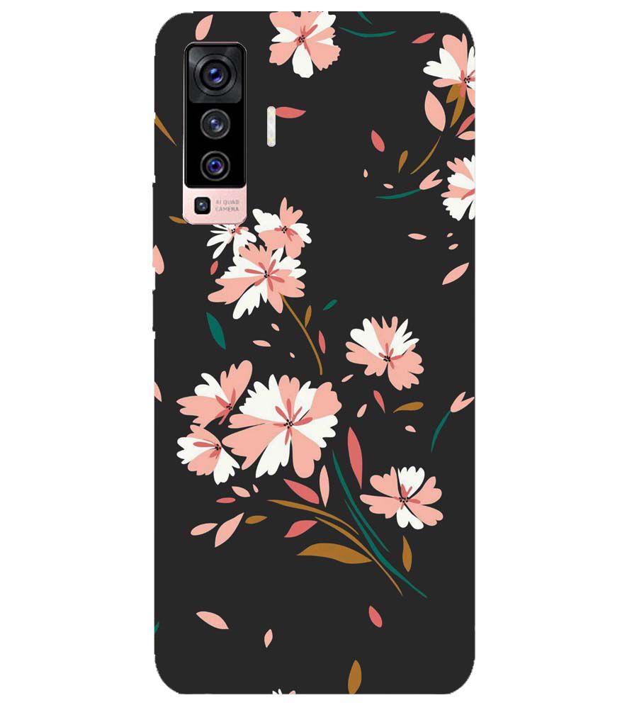 PS1328-Flower Pattern Back Cover for vivo X50