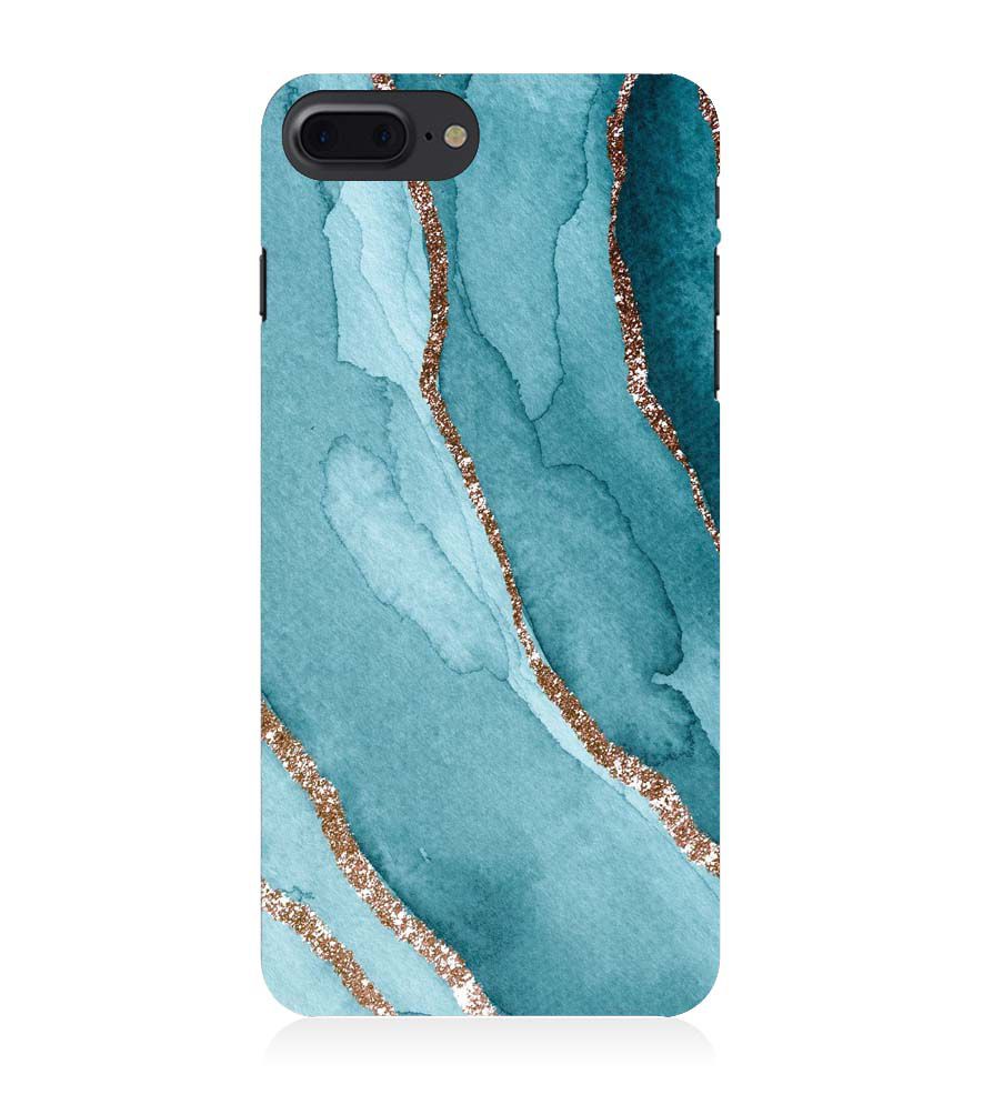 PS1329-Golden Green Marble Back Cover for Apple iPhone 7 Plus