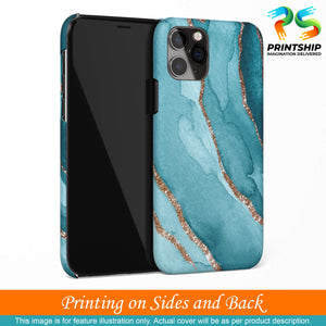 PS1329-Golden Green Marble Back Cover for Oppo F17 Pro-Image3