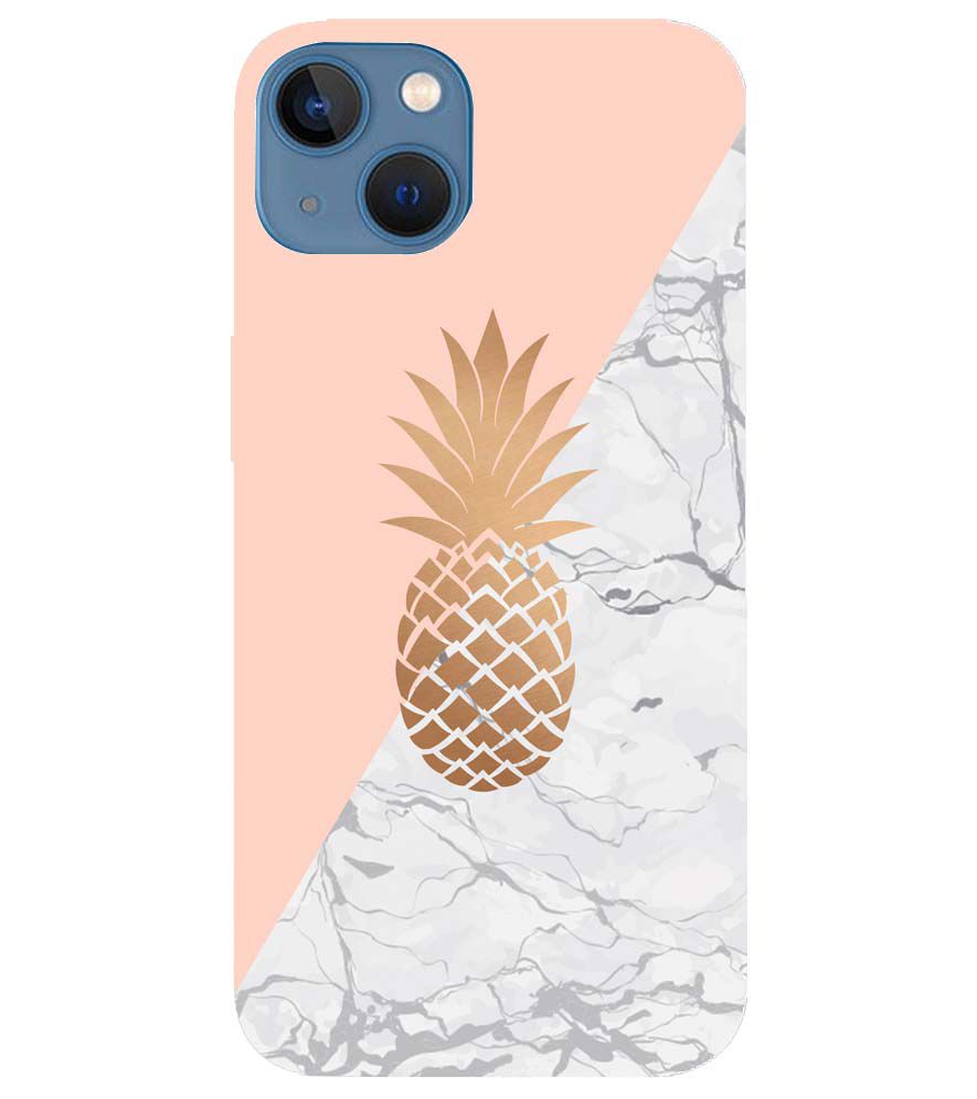PS1330-Pineapple Marble Back Cover for Apple iPhone 13
