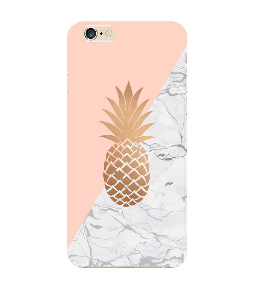 PS1330-Pineapple Marble Back Cover for Apple iPhone 6 and iPhone 6S
