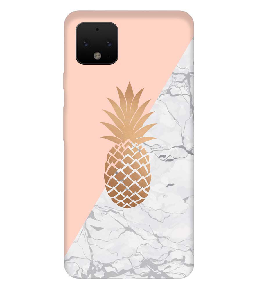 PS1330-Pineapple Marble Back Cover for Google Pixel 4