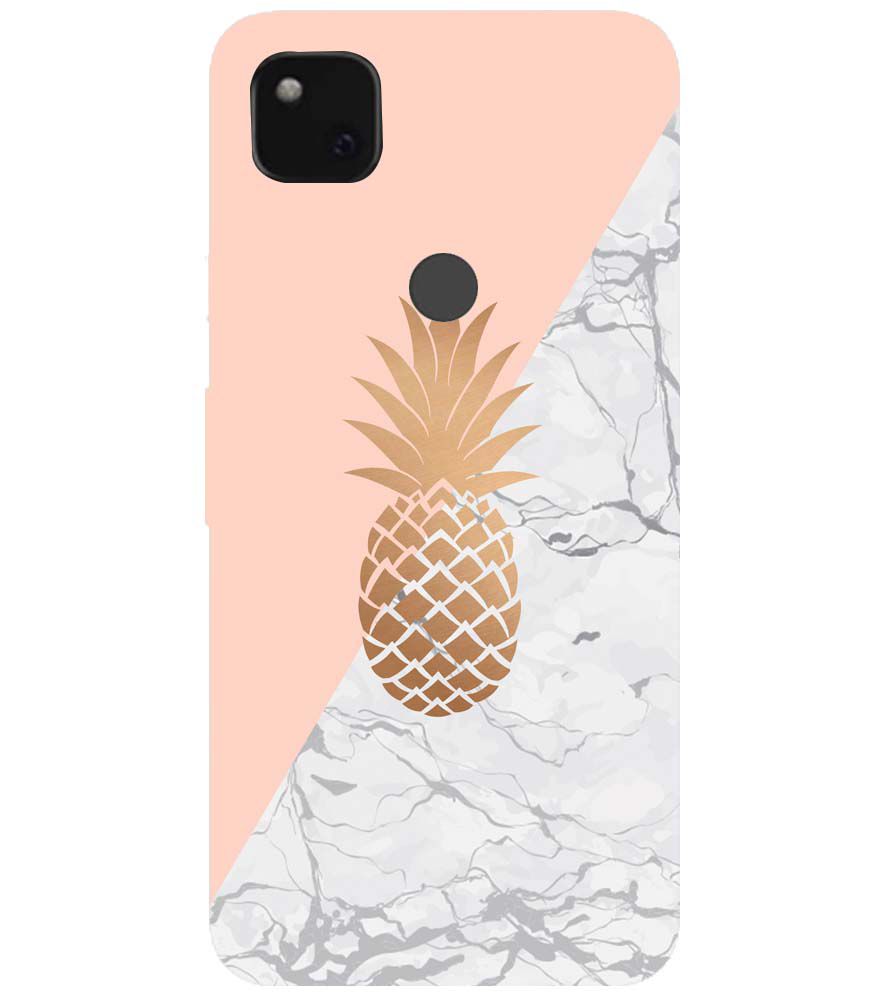 PS1330-Pineapple Marble Back Cover for Google Pixel 4a