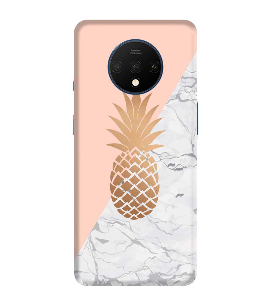 PS1330-Pineapple Marble Back Cover for OnePlus 7T
