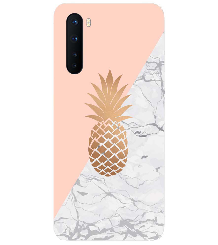 PS1330-Pineapple Marble Back Cover for OnePlus Nord