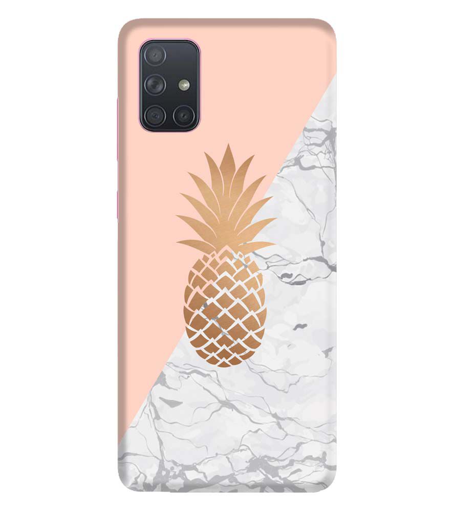 PS1330-Pineapple Marble Back Cover for Samsung Galaxy A71