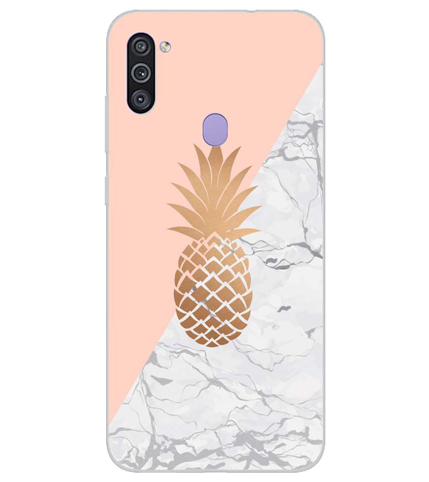 PS1330-Pineapple Marble Back Cover for Samsung Galaxy M11