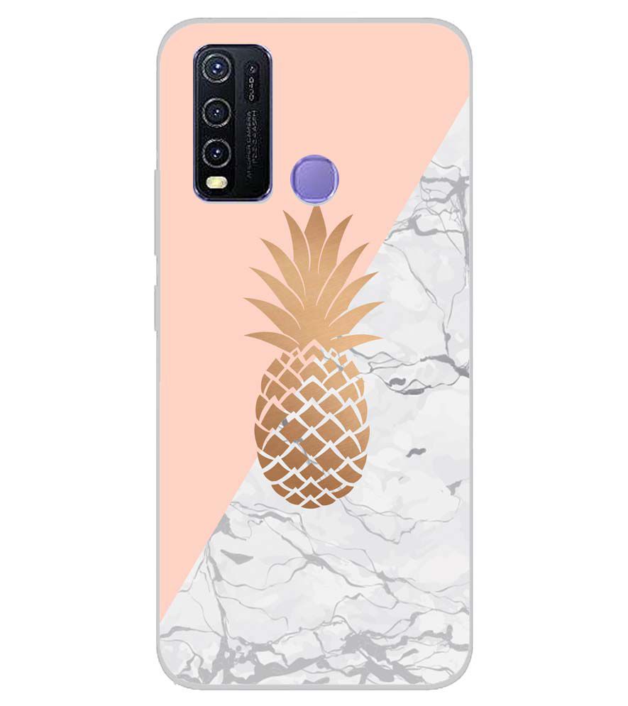 PS1330-Pineapple Marble Back Cover for Vivo Y50