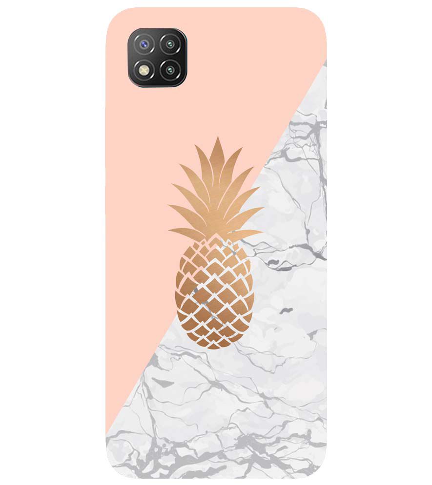 PS1330-Pineapple Marble Back Cover for Xiaomi Poco C3