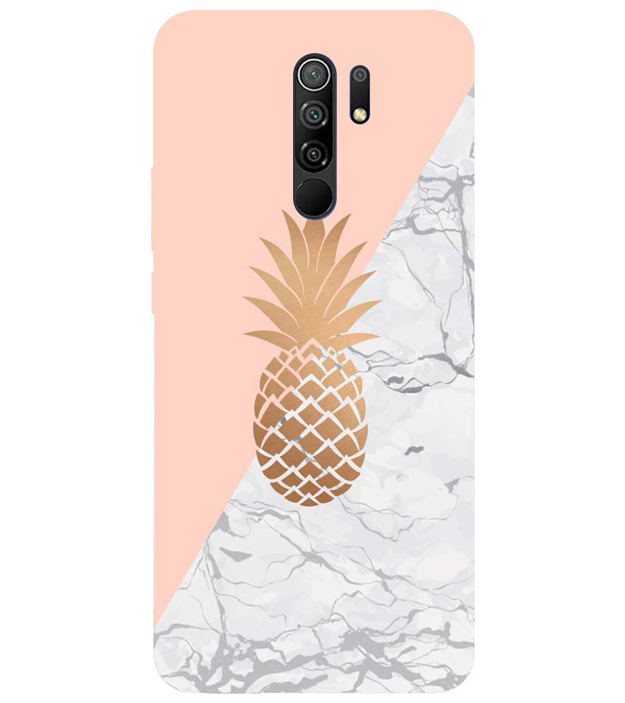 PS1330-Pineapple Marble Back Cover for Xiaomi Poco M2