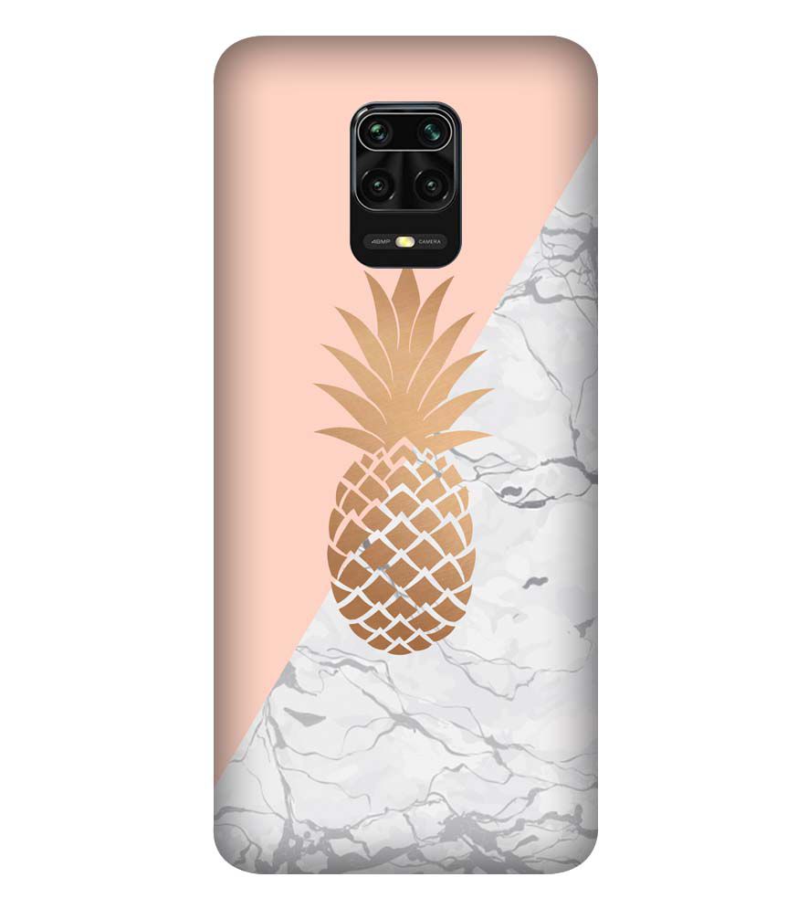 PS1330-Pineapple Marble Back Cover for Xiaomi Redmi Note 9 Pro Max