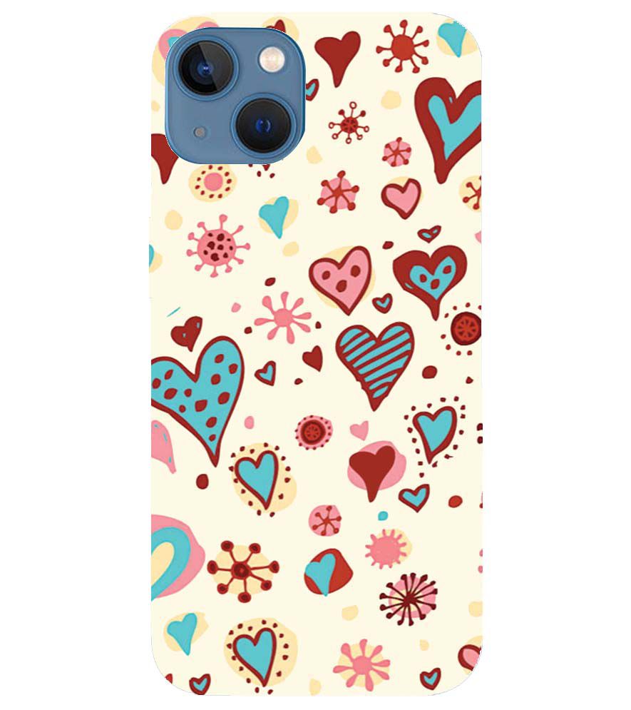 PS1332-Hearts All Around Back Cover for Apple iPhone 13
