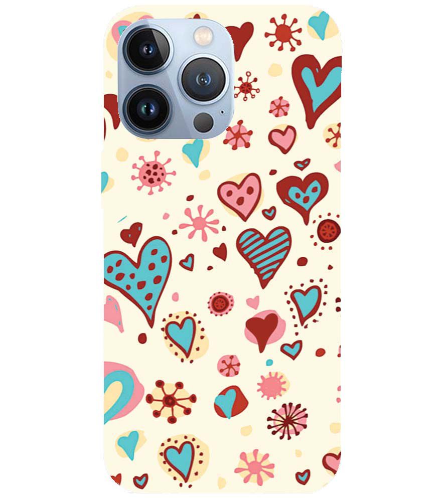 PS1332-Hearts All Around Back Cover for Apple iPhone 13 Pro