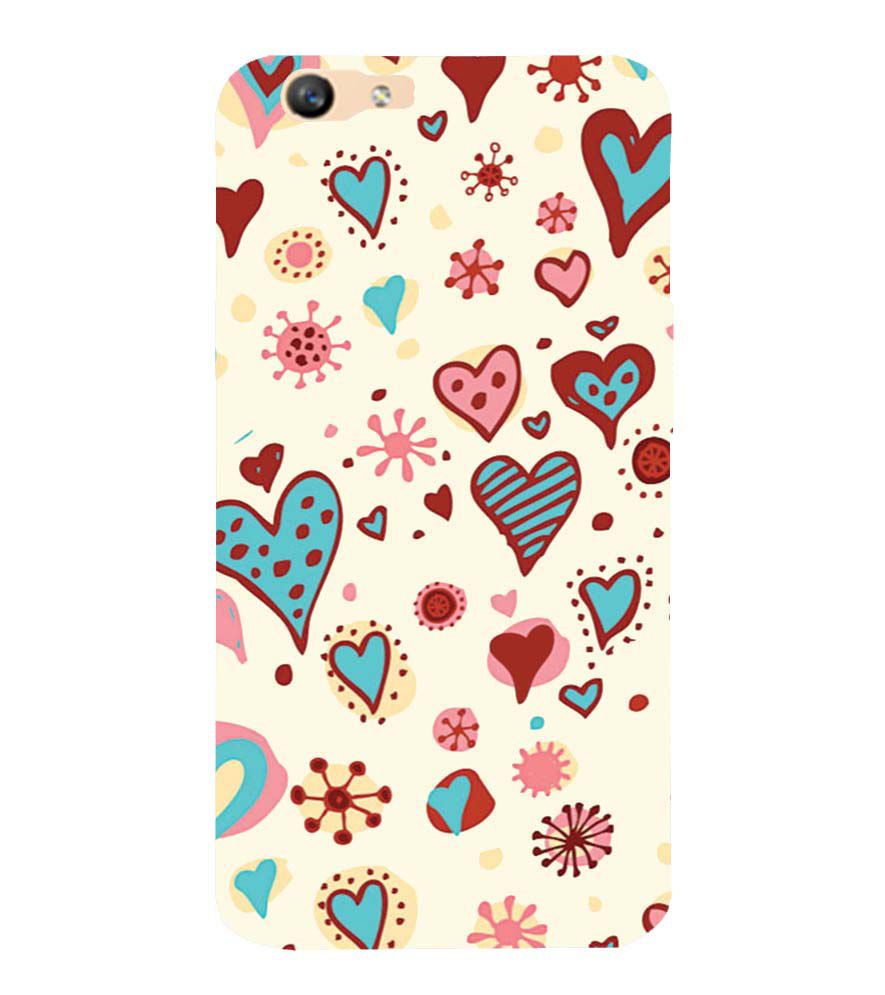 PS1332-Hearts All Around Back Cover for Oppo A59
