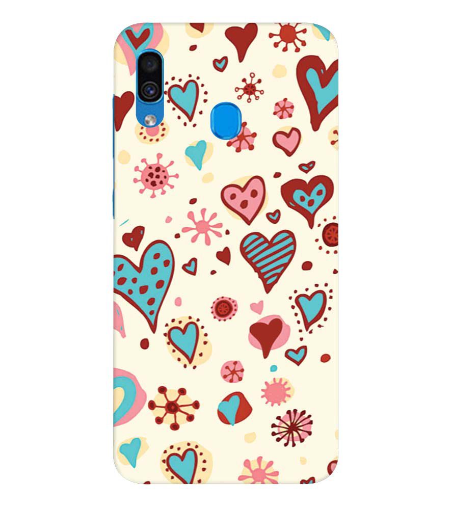PS1332-Hearts All Around Back Cover for Samsung Galaxy A20