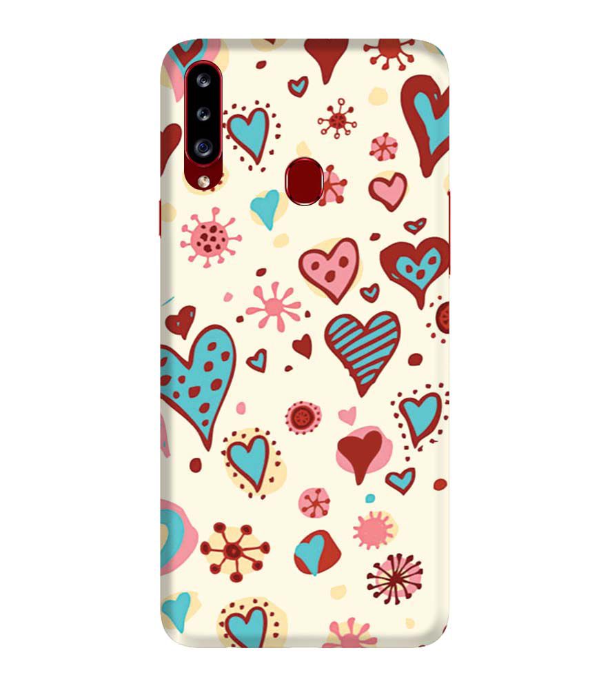 PS1332-Hearts All Around Back Cover for Samsung Galaxy A20s