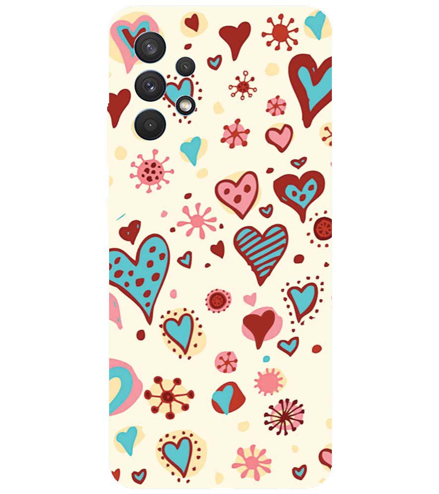PS1332-Hearts All Around Back Cover for Samsung Galaxy A32