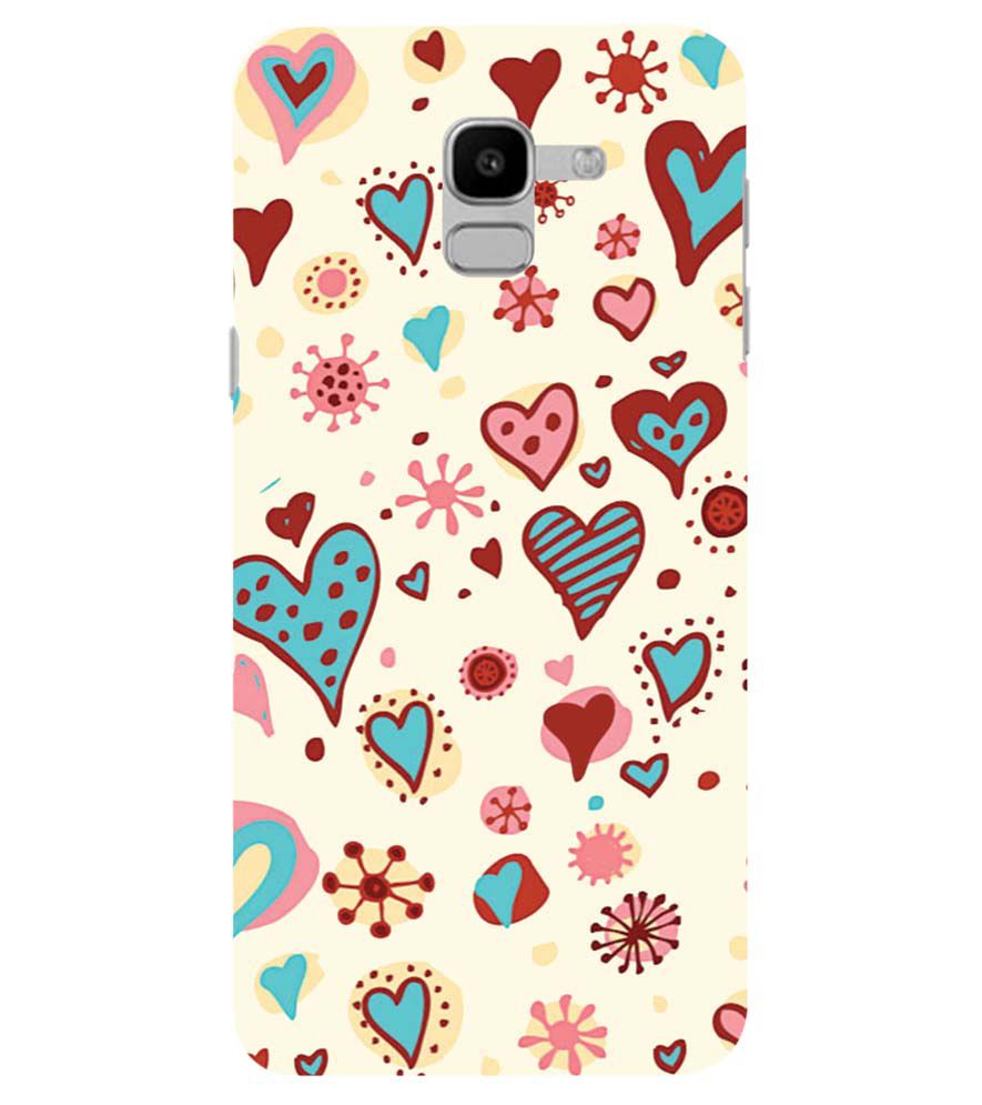 PS1332-Hearts All Around Back Cover for Samsung Galaxy J6 (2018)