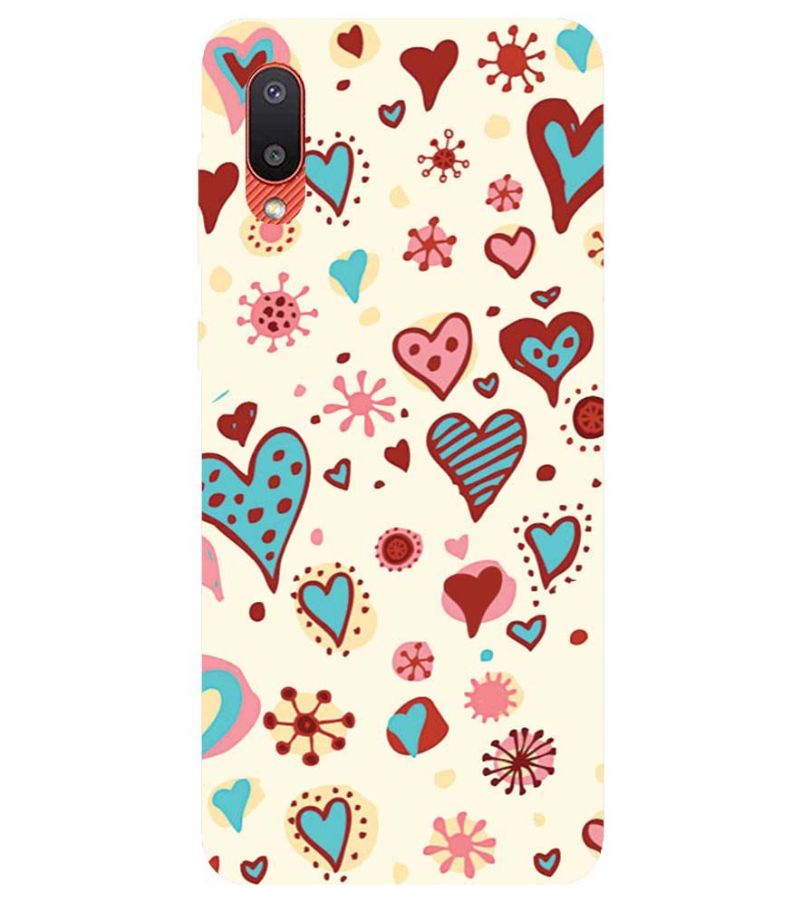 PS1332-Hearts All Around Back Cover for Samsung Galaxy M02