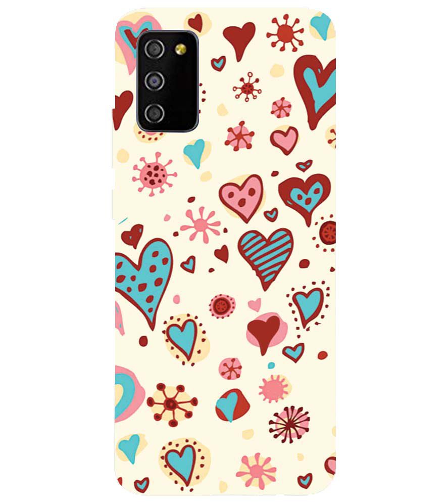 PS1332-Hearts All Around Back Cover for Samsung Galaxy M02s