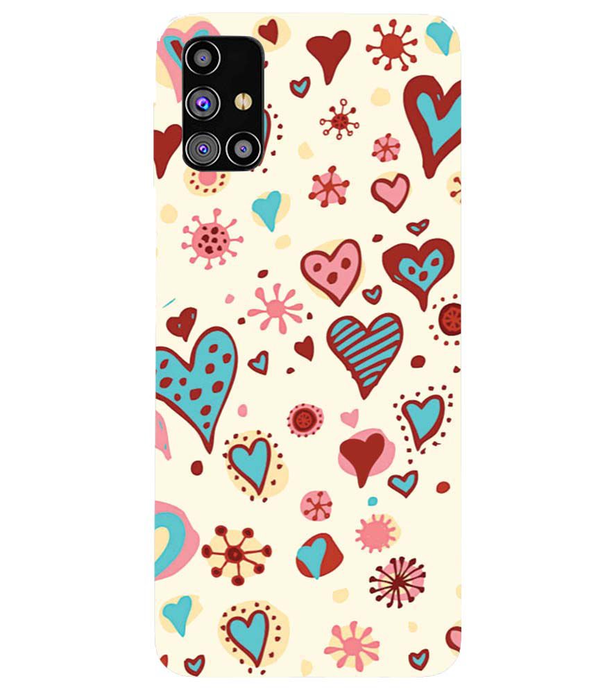 PS1332-Hearts All Around Back Cover for Samsung Galaxy M31s
