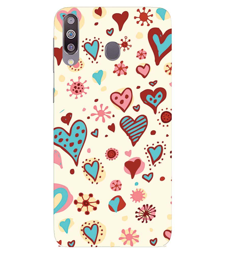 PS1332-Hearts All Around Back Cover for Samsung Galaxy M40
