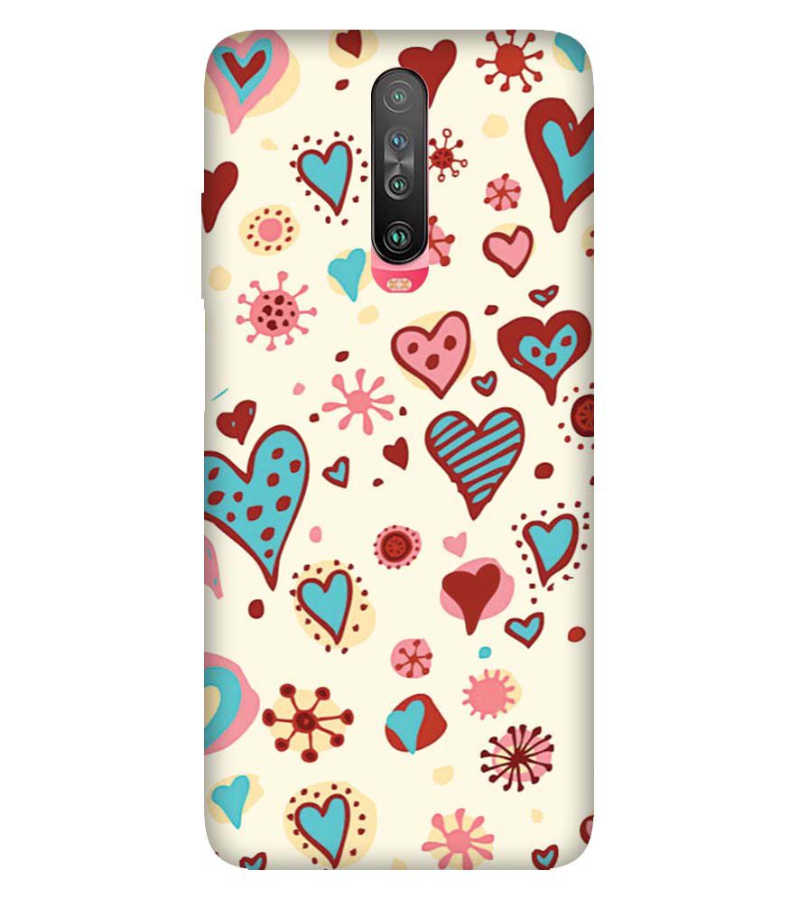 PS1332-Hearts All Around Back Cover for Xiaomi Redmi K30