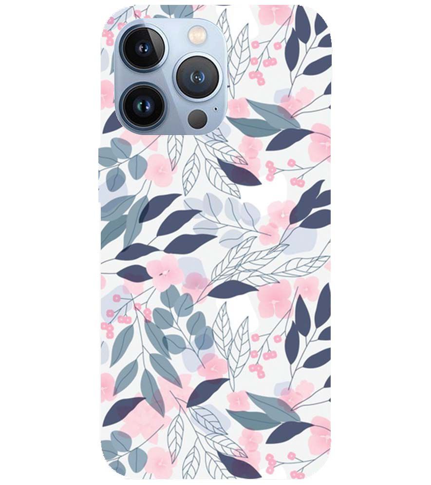 PS1333-Flowery Patterns Back Cover for Apple iPhone 13 Pro