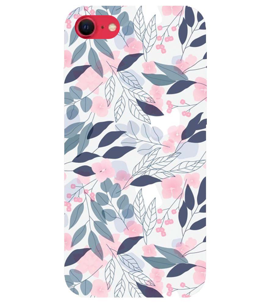 PS1333-Flowery Patterns Back Cover for Apple iPhone SE (2020)