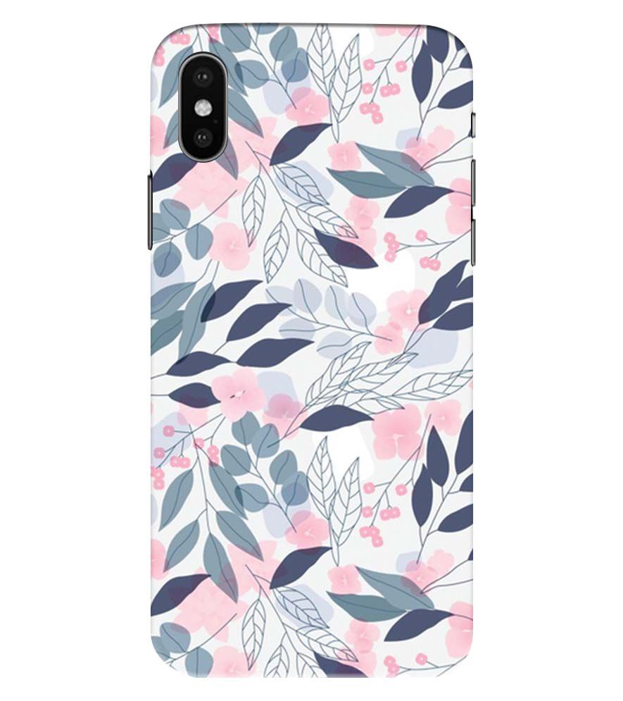 PS1333-Flowery Patterns Back Cover for Apple iPhone XS Max