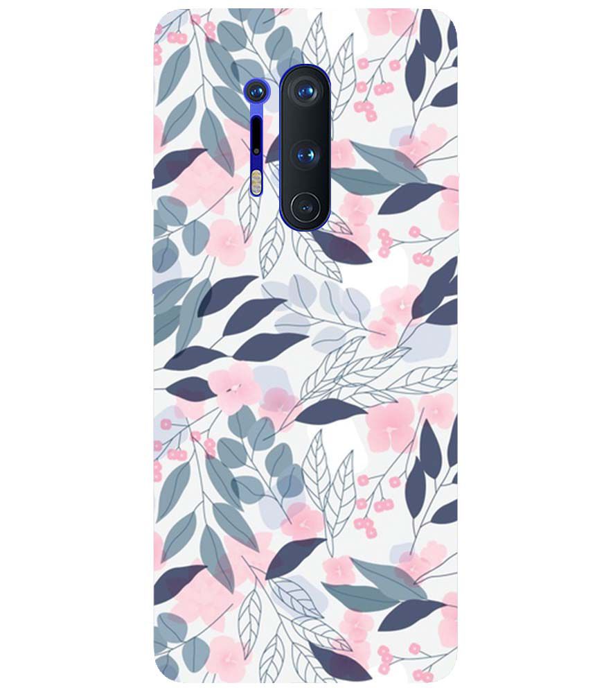 PS1333-Flowery Patterns Back Cover for OnePlus 8 Pro