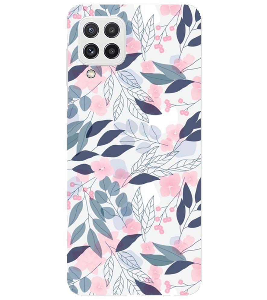 PS1333-Flowery Patterns Back Cover for Samsung Galaxy A22