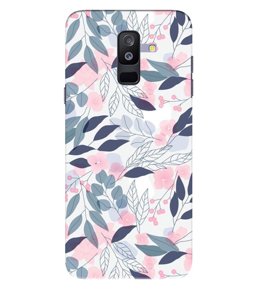PS1333-Flowery Patterns Back Cover for Samsung Galaxy A6 Plus
