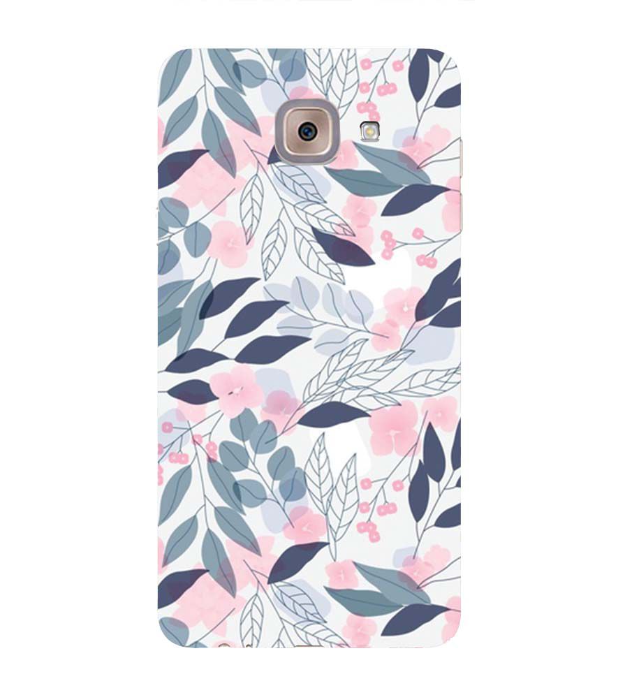 PS1333-Flowery Patterns Back Cover for Samsung Galaxy J7 Max