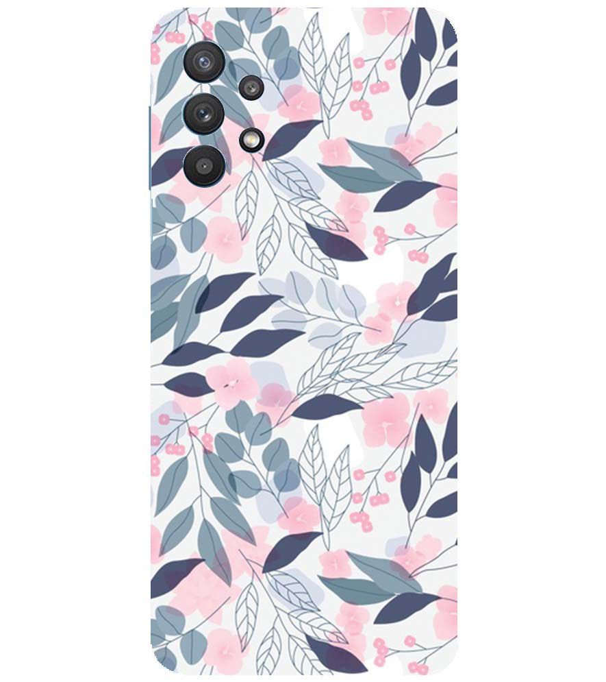PS1333-Flowery Patterns Back Cover for Samsung Galaxy M32 5G