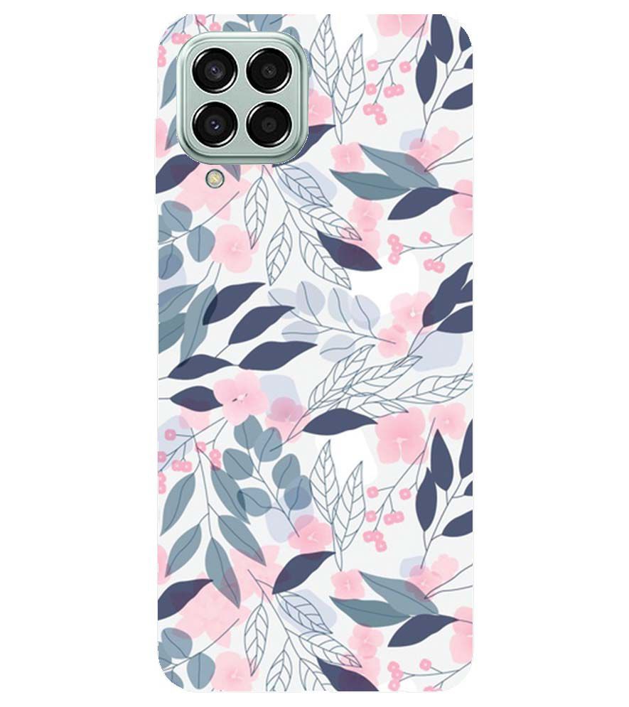 PS1333-Flowery Patterns Back Cover for Samsung Galaxy M33