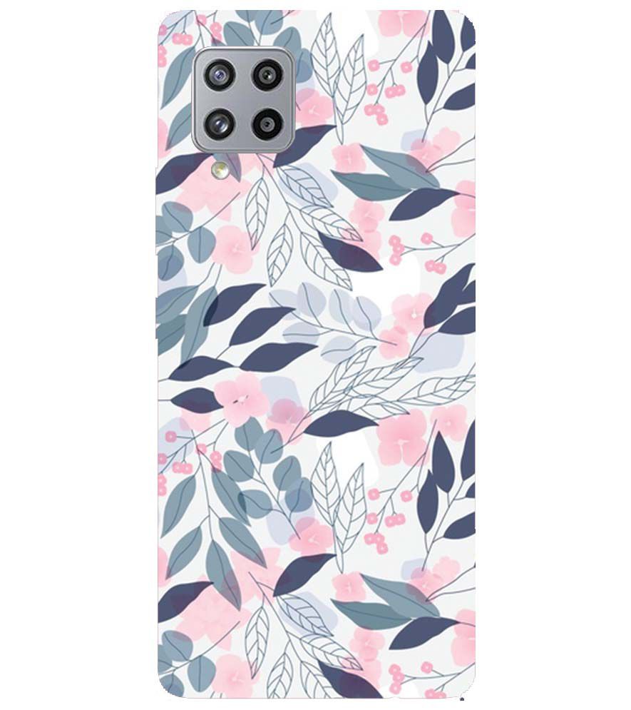 PS1333-Flowery Patterns Back Cover for Samsung Galaxy M42 
